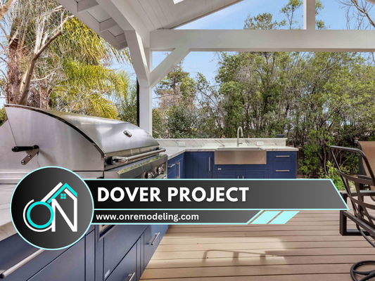 The Dover Project - Complete Backyard remodel, including:
* Complete demolition of existing deck and pergola, including debris removal
* Construction of new ~930 sqft single-level Trex deck with railing, stairs, and access hatch
* Installation of new pitched pergola (~340 sqft) with skylights, finished ceiling, lighting, and fan
* New retaining wall, concrete paths, steps, and fireplace enclosure per plans.
* Full plumbing, electrical, and gas installation for outdoor kitchen, heater, BBQ, and fireplace
* Installation of exterior kitchen, cabinets, and supporting structure
* Finish work, including stone veneer column bases, trim, and full painting throughout The Dover Project - Complete Backyard remodel, including:
* Complete demolition of existing deck and pergola, including debris removal
* Construction of new ~930 sqft single-level Trex deck with railing, stairs, and access hatch
* Installation of new pitched pergola (~340 sqft) with skylights, finished ceiling, lighting, and fan
* New retaining wall, concrete paths, steps, and fireplace enclosure per plans.
* Full plumbing, electrical, and gas installation for outdoor kitchen, heater, BBQ, and fireplace
* Installation of exterior kitchen, cabinets, and supporting structure
* Finish work, including stone veneer column bases, trim, and full painting throughout