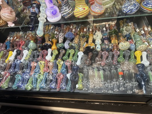 Glass section - We have a good selection of glass different kind of bongs different kind of glass pipes and also we have the replacement Pieces glass  Glass section - We have a good selection of glass different kind of bongs different kind of glass pipes and also we have the replacement Pieces glass 