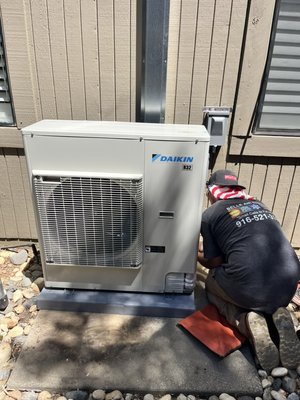 Rancho Cordova project - Installed a new Smud qualifying Daikin Fit heat pump system for another satisfied customer!