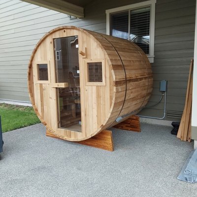 sauna - sauna project we were happy to take on and help the client with installation