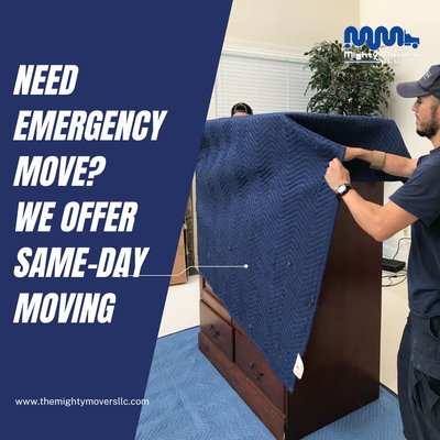 Same-day move available - Need to move the same day? We offer this service. We strive to offer the highest quality of services when it comes to your move. We go above and beyond industry standards for each job, ensuring that your possessions are safe and secure in their transition from one place to another. Same-day move available - Need to move the same day? We offer this service. We strive to offer the highest quality of services when it comes to your move. We go above and beyond industry standards for each job, ensuring that your possessions are safe and secure in their transition from one place to another.