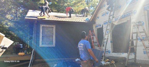 re roof services. - This was a remodel on an upnorth cottage.We just finished.