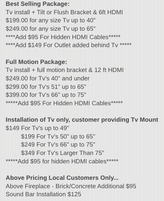 Package Offerings - Save $ through package offerings Package Offerings - Save $ through package offerings