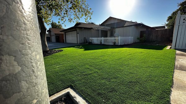 Front Revamp - This Project consisted of demolition of old cracked concrete driveway, and dead lawn. We came in for 6 days gave them completely different front yard. Customer was very excited to get a low maintenance front yard and more parking! Front Revamp - This Project consisted of demolition of old cracked concrete driveway, and dead lawn. We came in for 6 days gave them completely different front yard. Customer was very excited to get a low maintenance front yard and more parking!