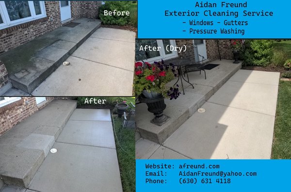 Patio and Driveway Pressure Wash #1 - Pressure washed front patio and driveway Patio and Driveway Pressure Wash #1 - Pressure washed front patio and driveway