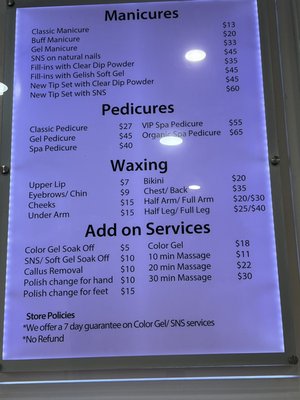 Our price & service - Our price & service. Appointment prefer, walk-ins welcome. (Note: First come, first serve based on availability. Recommend to call ahead before walk-ins)