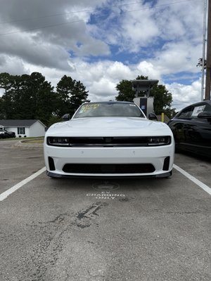 EV Charger Installation - Our team at Dr. Sparky completed the installation of 5 EV charging ports across 4 chargers at a Dodge dealership in Columbia. These chargers were specifically set up to power electric vehicles, ensuring fast and reliable charging for their new EV fleet. The project required 96 hours of professional installation, including electrical setup, safety testing, and final commissioning to guarantee efficient performance.