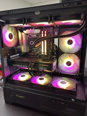 Custom PC Build for Gaming, Photo, and Video Editing - Vortex Gaming Custom PC Build
Processor (CPU): Intel i9-12900K 12th Gen
CPU Cooler: Cooler Master MasterLiquid 360L Core ARGB CPU Liquid Cooler
Motherboard: ASUS Z790 Gaming WIFI7
Memory RAM: Kingston FURY Beast 64GB
Storage:
1TB NVMe SSD (Primary, for OS and applications)
2TB NVMe SSD (Secondary, for media storage)
Graphics Card: ASUS The SFF-Ready Prime GeForce RTX 4070 Super OC Edition 12GB
Case: Aqua 7 ATX Mid Tower PC Case
Power Supply: GAMEMAX 850W 80 Plus Gold
Operating System: Windows 11 Pro Custom PC Build for Gaming, Photo, and Video Editing - Vortex Gaming Custom PC Build
Processor (CPU): Intel i9-12900K 12th Gen
CPU Cooler: Cooler Master MasterLiquid 360L Core ARGB CPU Liquid Cooler
Motherboard: ASUS Z790 Gaming WIFI7
Memory RAM: Kingston FURY Beast 64GB
Storage:
1TB NVMe SSD (Primary, for OS and applications)
2TB NVMe SSD (Secondary, for media storage)
Graphics Card: ASUS The SFF-Ready Prime GeForce RTX 4070 Super OC Edition 12GB
Case: Aqua 7 ATX Mid Tower PC Case
Power Supply: GAMEMAX 850W 80 Plus Gold
Operating System: Windows 11 Pro