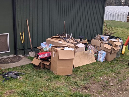 A repeat customer - I repeat customer called me out once again to remove some garbage in degree from her farm A repeat customer - I repeat customer called me out once again to remove some garbage in degree from her farm