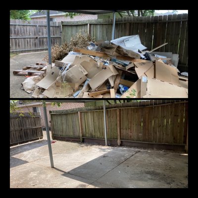 Driveway Clean up - This driveway needed to be cleaned and prepared for new tenants Driveway Clean up - This driveway needed to be cleaned and prepared for new tenants