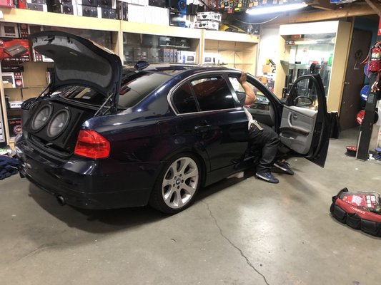 Sound System Installation for BMW - Full Sound System Installation
Kicker Comp R Subwoofers 12”
JC Power Amplifiers for
Apple CarPlay 10” Radio Sound System Installation for BMW - Full Sound System Installation
Kicker Comp R Subwoofers 12”
JC Power Amplifiers for
Apple CarPlay 10” Radio