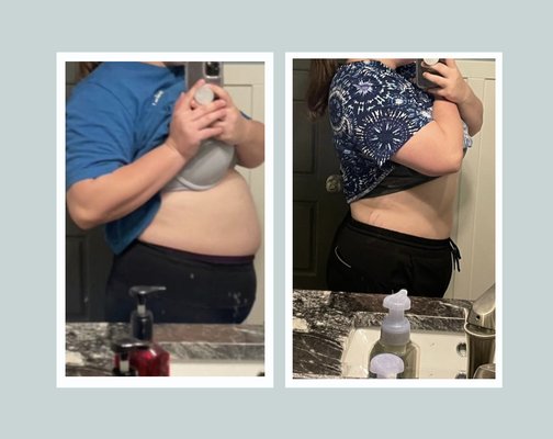 Client Results - This client really wanted to get healthy. She wasn't sure where to start, so we worked on just changing a few things gradually. She stayed consistent, and came to me weekly for 4 months, from there continued to incorporate the knowledge and information she learned and is doing AMAZING! Getting healthier, feeling energized daily, on her own now. She is such a fun and incredible client! I work with amazing women! She is now has changed her habits and health for good! Loving exercise and healthy foods, and still seeing progress!! Client Results - This client really wanted to get healthy. She wasn't sure where to start, so we worked on just changing a few things gradually. She stayed consistent, and came to me weekly for 4 months, from there continued to incorporate the knowledge and information she learned and is doing AMAZING! Getting healthier, feeling energized daily, on her own now. She is such a fun and incredible client! I work with amazing women! She is now has changed her habits and health for good! Loving exercise and healthy foods, and still seeing progress!!