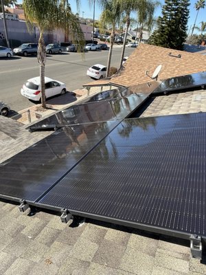 North Park - Customer called for a solar health check up. Solar panels were cleaned aiming for bumped efficiency and aesthetics. North Park - Customer called for a solar health check up. Solar panels were cleaned aiming for bumped efficiency and aesthetics.