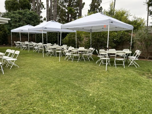 Tables/Chairs/10x10 Canopy - Adults tables and chairs
Children tables and chairs
10x10 canopies