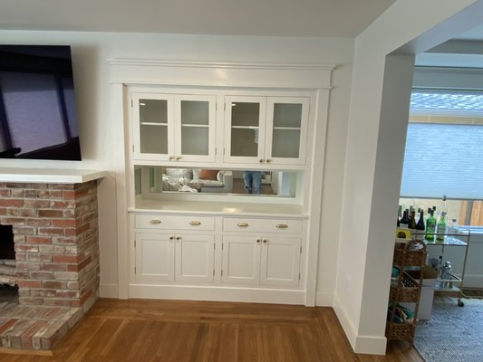 Alameda project - Custom built in matching existing window trim