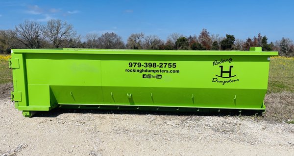20 YARD DUMPSTER - Our 20 yard dumpsters are perfect for large or small projects. The lower sidewall makes loading easier. 20 YARD DUMPSTER - Our 20 yard dumpsters are perfect for large or small projects. The lower sidewall makes loading easier.