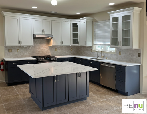 Edison NJ - Kitchen Cabinet Refacing & Countertop Upgrade
This kitchen transformation combined cabinet refacing with several key upgrades to completely refresh the space. We refaced the existing cabinets with new doors, drawer fronts, and finished panels, added additional cabinetry to the back of the island for extra storage and functionality, installed new countertops, and replaced the backsplash tile to tie everything together. The result is a clean, modern kitchen with improved layout, storage, and a high-end finish—achieved without a full tear-out.
Renu Kitchen
www.renukitchen.com
Serving New Jersey
Free consultations available Edison NJ - Kitchen Cabinet Refacing & Countertop Upgrade
This kitchen transformation combined cabinet refacing with several key upgrades to completely refresh the space. We refaced the existing cabinets with new doors, drawer fronts, and finished panels, added additional cabinetry to the back of the island for extra storage and functionality, installed new countertops, and replaced the backsplash tile to tie everything together. The result is a clean, modern kitchen with improved layout, storage, and a high-end finish—achieved without a full tear-out.
Renu Kitchen
www.renukitchen.com
Serving New Jersey
Free consultations available