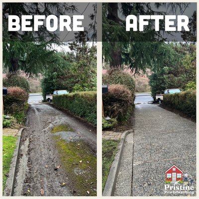 Driveway Powerwashing - Our most basic package for our customers is Driveway Powerwashing! So simple, yet so effective in making your home look pristinely clean, and safe from slippage! Driveway Powerwashing - Our most basic package for our customers is Driveway Powerwashing! So simple, yet so effective in making your home look pristinely clean, and safe from slippage!