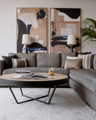 Long Beach Smoky Industrial Loft - For a modern industrial bachelor pad, the concept mood was “smoky and cool.” Think cigars, whiskey, and leather.
I added a mix of patterns, textures, and materials including steel, walnut, plaster and concrete, all to bring the rooms more depth. Long Beach Smoky Industrial Loft - For a modern industrial bachelor pad, the concept mood was “smoky and cool.” Think cigars, whiskey, and leather.
I added a mix of patterns, textures, and materials including steel, walnut, plaster and concrete, all to bring the rooms more depth.