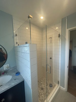 Bathroom remodel - This bathroom remodel was for the clients beautiful young daughter that desperately needed repaired foundation and shower pan from water damage Bathroom remodel - This bathroom remodel was for the clients beautiful young daughter that desperately needed repaired foundation and shower pan from water damage