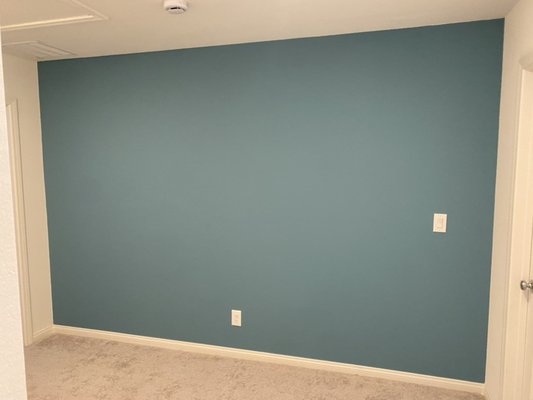 Wall transformation! - Before and after of this beautiful transformation! Choosing the right color is extremely important! Colors reflect personality, so make your home feel like your own! Painting any room is an easy way to update your home without remodeling the entire space, make the room feel brighter, and give it fresh new look!