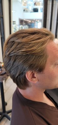 Men's Hair cut and Grey Blending - Life Changing Hair Experience, haircut that make it easy to style and looks great all the time. Men's Hair cut and Grey Blending - Life Changing Hair Experience, haircut that make it easy to style and looks great all the time.