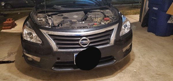 Installing Headlights - installed 2 new headlights on a 2013 Nissan Altima. Had to detach the bumper and fender from the sides to remove and install