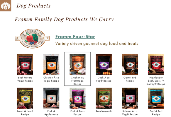 Fromm Dog Products - Dog Food Products Fromm Dog Products - Dog Food Products