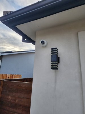 Alarm & Camera Installation - Pre-wired home with security IP cameras and prewirded alarm system