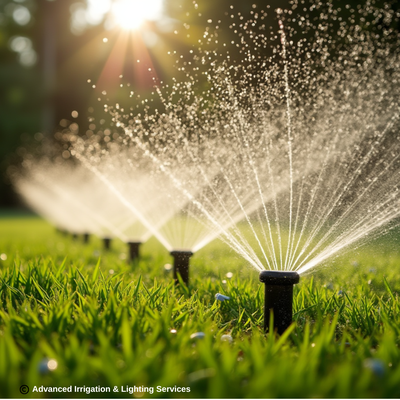 Irrigation Services - Expert Irrigation Solutions for a Healthier Lawn

With over 15 years of experience, Advanced Irrigation & Lighting Services delivers expert irrigation system installations, Spring Turn-Ons, Winterizations, and certified backflow testing. We are certified, licensed, and insured, committed to keeping your lawn green, efficient, and code-compliant—all year round.

📞 Call us today at 571-492-1031 to schedule your service!