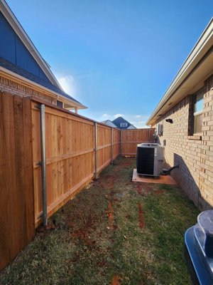 Edmond Fence Install - This fence was built for a new construction home in Edmond OKlahoma. The customer was blown away by the quality of our craftsmanship.
