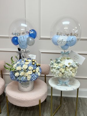 New Baby Flowers and Newborn Gift Baskets Delivered Same Day to Miami Hospitals and Homes - Welcoming a baby is one of our favorite deliveries to make. This project gathers recent new baby
arrangements and newborn gifts delivered across Miami and Doral, many straight to the maternity ward the same day the baby arrived.
What families order most: soft pink or blue flower boxes announcing a baby girl or boy, pastel
arrangements sized for hospital side tables, welcome baby balloon and flower combos, and newborn gift baskets that pair blooms with a plush teddy bear. Everything is arranged by hand the morning of
delivery in our Doral studio.
Sending to a hospital? We coordinate with the maternity front desk so your gift reaches mom's room,
and we keep arrangements compact and lightly scented, exactly what a recovery room needs. Sending
to the house instead? We deliver across Doral, Brickell, Coral Gables, Kendall and greater Miami, and we can time it for the day the family comes home.
Grandparents out of state love this service: order online from anywhere, we photograph the finished
piece before it leaves, and your card message arrives handwritten.
Browse real deliveries in the photos, then visit our website to welcome the newest Miamian in style. New Baby Flowers and Newborn Gift Baskets Delivered Same Day to Miami Hospitals and Homes - Welcoming a baby is one of our favorite deliveries to make. This project gathers recent new baby
arrangements and newborn gifts delivered across Miami and Doral, many straight to the maternity ward the same day the baby arrived.
What families order most: soft pink or blue flower boxes announcing a baby girl or boy, pastel
arrangements sized for hospital side tables, welcome baby balloon and flower combos, and newborn gift baskets that pair blooms with a plush teddy bear. Everything is arranged by hand the morning of
delivery in our Doral studio.
Sending to a hospital? We coordinate with the maternity front desk so your gift reaches mom's room,
and we keep arrangements compact and lightly scented, exactly what a recovery room needs. Sending
to the house instead? We deliver across Doral, Brickell, Coral Gables, Kendall and greater Miami, and we can time it for the day the family comes home.
Grandparents out of state love this service: order online from anywhere, we photograph the finished
piece before it leaves, and your card message arrives handwritten.
Browse real deliveries in the photos, then visit our website to welcome the newest Miamian in style.
