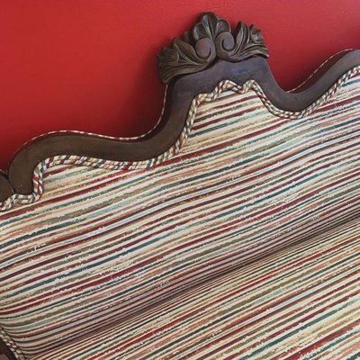 Mid-Century Love Seat Reupholstery Project - This amazing mid-century piece was reupholstered for a very special client. The result is just amazing!