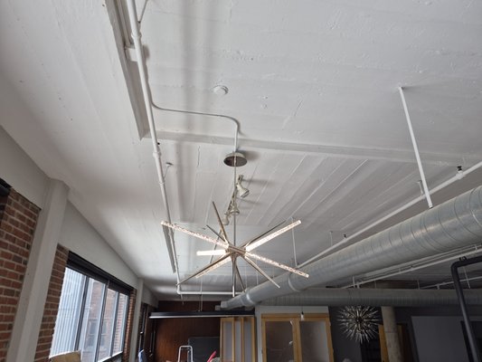 Lighting Installation - Unique light fixtures can determine the feel of a room, all by themselves.