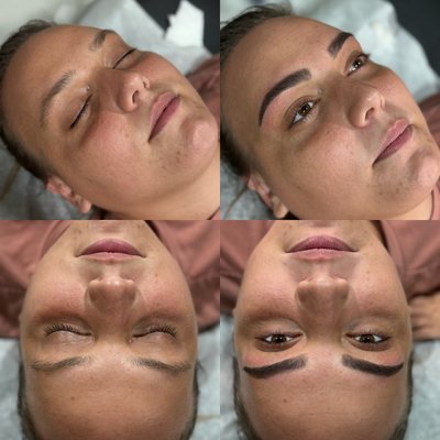 Eyebrow wax and tint - “Shape and define your brows with our precision wax and custom tint. The perfect duo for fuller, more polished brows that frame your face beautifully—no makeup needed!”