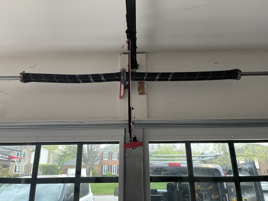 Garage Door Spring Replacement - Broken Spring Repair. Door would only go up a few inches and stop. Left garage door spring was broken and in 2 pieces. Replaced both springs to fix the issue. Garage Door Spring Replacement - Broken Spring Repair. Door would only go up a few inches and stop. Left garage door spring was broken and in 2 pieces. Replaced both springs to fix the issue.
