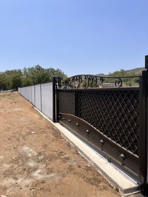 Fence & Gate Installation May 2023 - Mr. Raul, one of our most appreciated clients, bought land for his business. Somebody stole his chain link fence, and he was worried because they probably would steal his machines too. We gave him a reasonable price to cover 270ft with a metal fence, including two gates.
This was the result! Fence & Gate Installation May 2023 - Mr. Raul, one of our most appreciated clients, bought land for his business. Somebody stole his chain link fence, and he was worried because they probably would steal his machines too. We gave him a reasonable price to cover 270ft with a metal fence, including two gates.
This was the result!