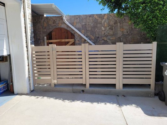 we enlarged the fence, glued tiles and installed a new fance - upgrade fence and installed new fance we enlarged the fence, glued tiles and installed a new fance - upgrade fence and installed new fance