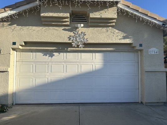 Before and after - Customer called and wanted to change there door with a new modern look Before and after - Customer called and wanted to change there door with a new modern look