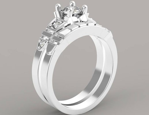Custom and Re-designs. - These pieces were designed and created from our client's old jewelry and gemstones