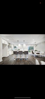 Kitchen and bathroom remod - Complete kitchen and bathroom remodeling with new floor plan .