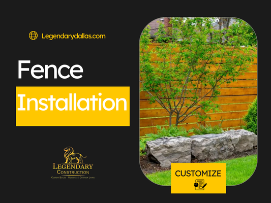 Fence Installation & Outdoor Structural Elements - Protect your property and define your landscape with expertly installed fencing and decorative outdoor structures. Legendary Construction ensures durability, safety, and visual harmony with your home’s style.
Need new fencing or custom outdoor elements? Request a consultation with our team.