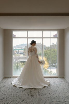 Noeli’s wedding dress - “Noelia arrived in her stunning strapless gown, featuring a fitted waist and an elegantly long silhouette. We made the requested adjustments and created a lace top with sleeves for her to wear during the church ceremony, which could be removed for the reception. The final fitting was perfect, with the dress complemented by a romantic, custom-made lace top adorned with charming embroidered details. Noelia received her dress three days ahead of schedule, feeling overjoyed and fulfilled.” Noeli’s wedding dress - “Noelia arrived in her stunning strapless gown, featuring a fitted waist and an elegantly long silhouette. We made the requested adjustments and created a lace top with sleeves for her to wear during the church ceremony, which could be removed for the reception. The final fitting was perfect, with the dress complemented by a romantic, custom-made lace top adorned with charming embroidered details. Noelia received her dress three days ahead of schedule, feeling overjoyed and fulfilled.”