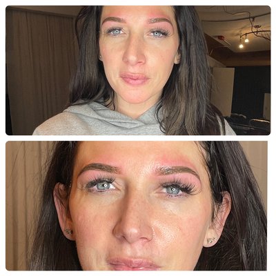 Powder Ombré Brows - Hello everyone! My name is Natalie Vock. In August 2021 I decided to do a new business venture and invest in myself. I am BBP certified. A certified Esthetician, and newly certified doing Ombré Powder Brows! This process mimics what people do when filling in their eyebrows. This treatment lasts 1-3 years based on maintenance, as well as skin type! This process is extremely beneficial for people who don’t want to spend that extra 20 minutes in the morning filling in their brows, as well as someone who has stunted their hair growth by over plucking! This not only brings confidence, but takes 10 years off a persons face! Book with me today! Powder Ombré Brows - Hello everyone! My name is Natalie Vock. In August 2021 I decided to do a new business venture and invest in myself. I am BBP certified. A certified Esthetician, and newly certified doing Ombré Powder Brows! This process mimics what people do when filling in their eyebrows. This treatment lasts 1-3 years based on maintenance, as well as skin type! This process is extremely beneficial for people who don’t want to spend that extra 20 minutes in the morning filling in their brows, as well as someone who has stunted their hair growth by over plucking! This not only brings confidence, but takes 10 years off a persons face! Book with me today!