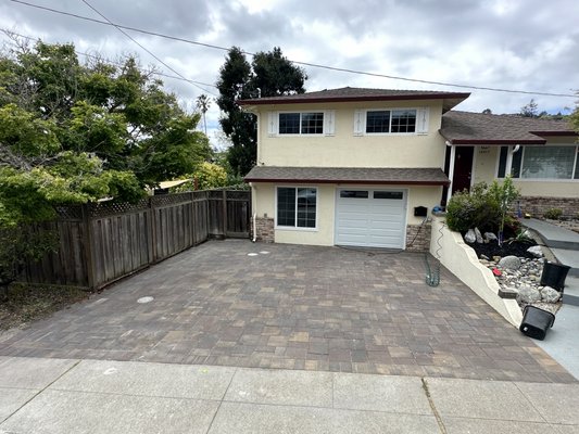 Paved Driveway - Was and old concrete driveway, New Era Design updated it and installed a new Paved Extended Driveway. Paved Driveway - Was and old concrete driveway, New Era Design updated it and installed a new Paved Extended Driveway.