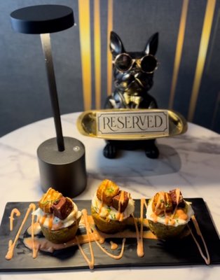 TAPAS BAR & lounge - Savor the flavor at District 385 with our irresistible tapas menu, designed to excite your taste buds and fuel your night. From bold, globally inspired bites to classic comfort flavors reimagined, every dish is crafted with passion and flair. Perfect for sharing or indulging solo, our tapas are the ultimate pairing for handcrafted cocktails and unforgettable vibes.
Whether you’re craving juicy sliders, zesty tacos, or rich, melt-in-your-mouth creations, our menu offers something for everyone. Come hungry, leave happy—District 385 is where flavor meets fun! TAPAS BAR & lounge - Savor the flavor at District 385 with our irresistible tapas menu, designed to excite your taste buds and fuel your night. From bold, globally inspired bites to classic comfort flavors reimagined, every dish is crafted with passion and flair. Perfect for sharing or indulging solo, our tapas are the ultimate pairing for handcrafted cocktails and unforgettable vibes.
Whether you’re craving juicy sliders, zesty tacos, or rich, melt-in-your-mouth creations, our menu offers something for everyone. Come hungry, leave happy—District 385 is where flavor meets fun!