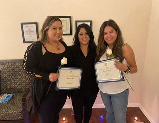Energy Healing Training - Do you have a calling, a nudge a deep knowing inside that you’ve been a healer before?

​You know you have spiritual gifts but don’t quite know how to utilize them?

You know that Healing is part of your life mission on Earth?

Then this class is for you!

​Thank you for wanting to be of service. We will go beyond and tap into your unique style, your gift to this world. This course is for anyone wanting to learn more about the holistic healing arts and add to their existing client base or for family and friends. The class is very hands on and interactive. 

​- Small classes that are customized and tailored to your needs.
- Hands on training to gain confidence when working with clients.
- Offer Healing as part of your existing services already offered.

Register for the training on our website today!