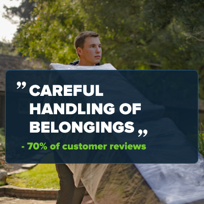Free Furniture Protection Blankets - Numerous customers mention that their belongings were handled with great care.