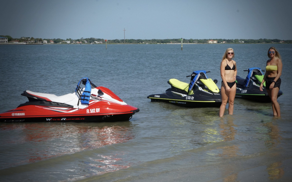 Jet Ski Rentals & More - St. Augustine Wave Runner Adventures
Explore our historic Inter-coastal waterways. This is a must do experience of high octane thrill-seeking. Feel the wind in your hair as you jet through the Tolomato, Sebastian and Matanzas rivers. See dolphins, manatees, sea turtles and tropical birds as you enjoy our breathtaking scenic views.
All tours can be customized to your liking. If there is anything in particular that you’d like to include, we will do our best to accommodate.
Includes Fuel, safe operating instructions, life jackets and a super fun day on the water.
We offer temporary boaters safety certificates on-site. Jet Ski Rentals & More - St. Augustine Wave Runner Adventures
Explore our historic Inter-coastal waterways. This is a must do experience of high octane thrill-seeking. Feel the wind in your hair as you jet through the Tolomato, Sebastian and Matanzas rivers. See dolphins, manatees, sea turtles and tropical birds as you enjoy our breathtaking scenic views.
All tours can be customized to your liking. If there is anything in particular that you’d like to include, we will do our best to accommodate.
Includes Fuel, safe operating instructions, life jackets and a super fun day on the water.
We offer temporary boaters safety certificates on-site.