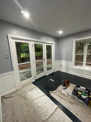Interior painting project - This house was for sale but the owner decided to keep it after we finished the project of repair and painting. Interior painting project - This house was for sale but the owner decided to keep it after we finished the project of repair and painting.